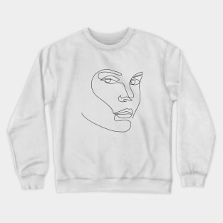 shrewd - single line drawing Crewneck Sweatshirt